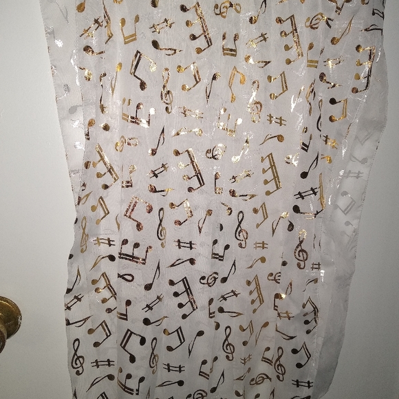 Music NoteTheme Backdrop Decor Scarf  - Clone listing - Picture 4 of 5